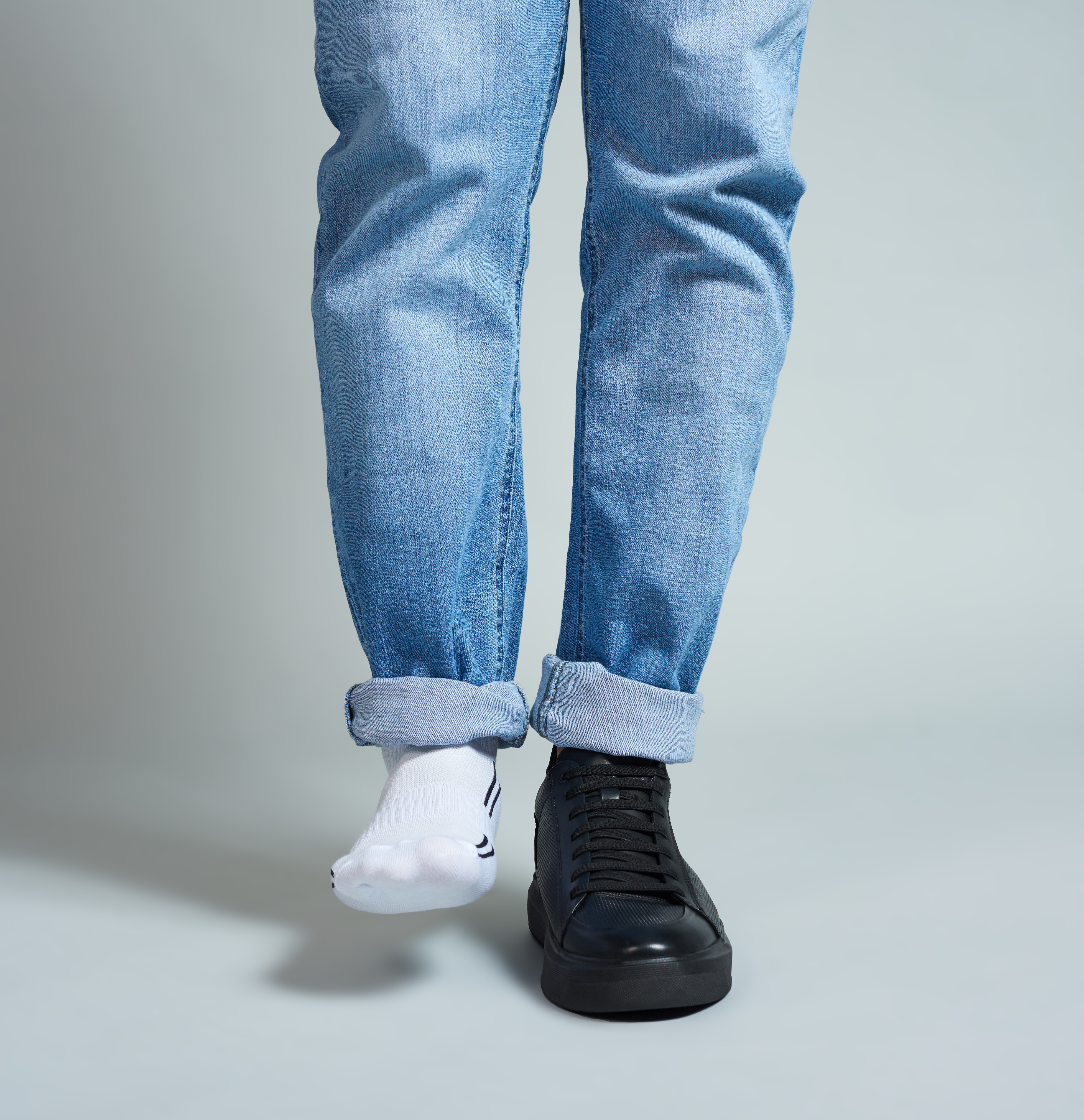 Velzani elevator shoes with jeans
